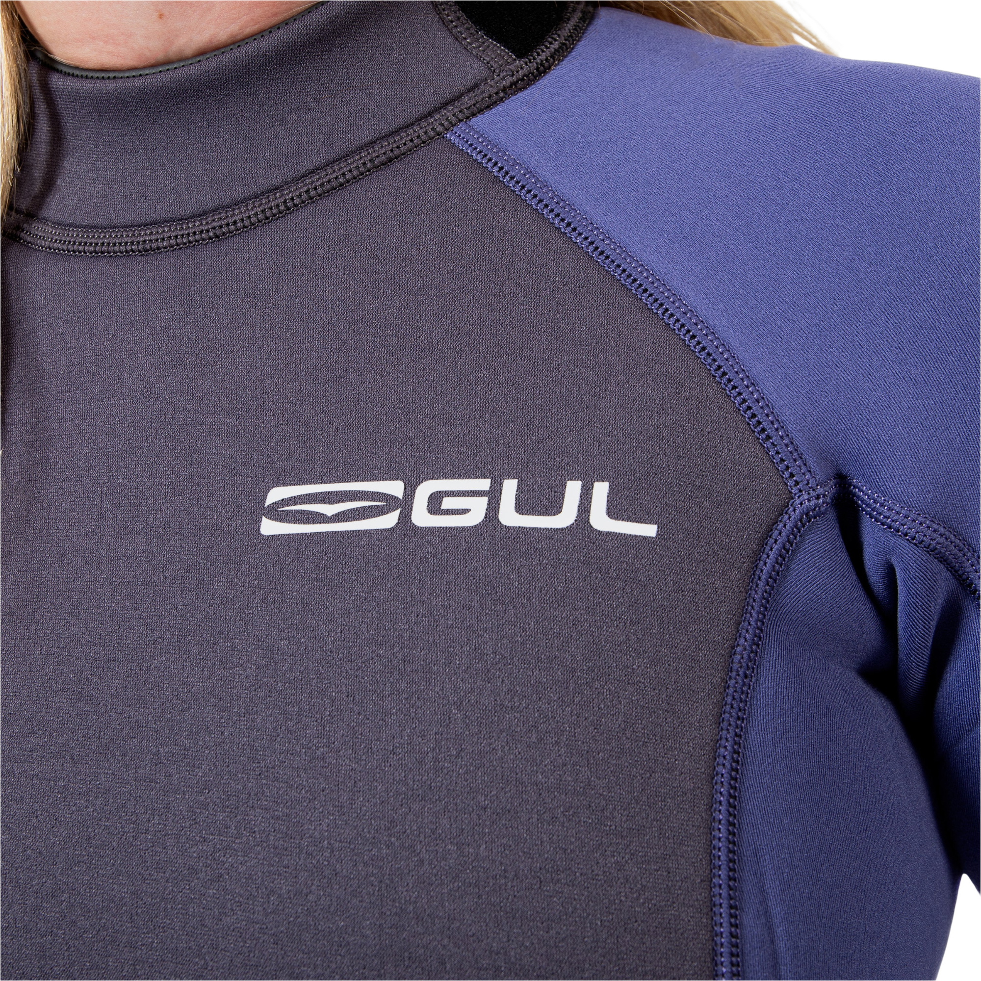 2026 Gul Womens Response Natur 3/2mm Back Zip Wetsuit RE1319-GYBL - Grey / Blue